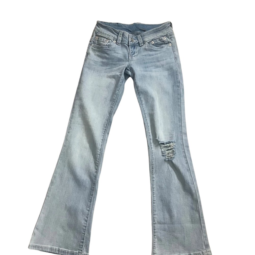 Low Rise Light Blue Jeans